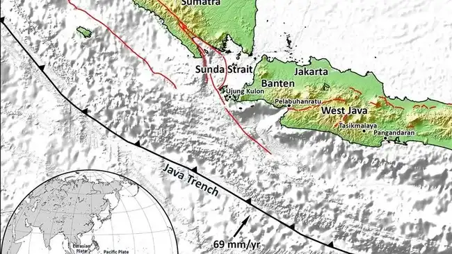 Peta 14 Segmen Megathrust Indonesia dan Skenario Gempa Aceh-Andaman