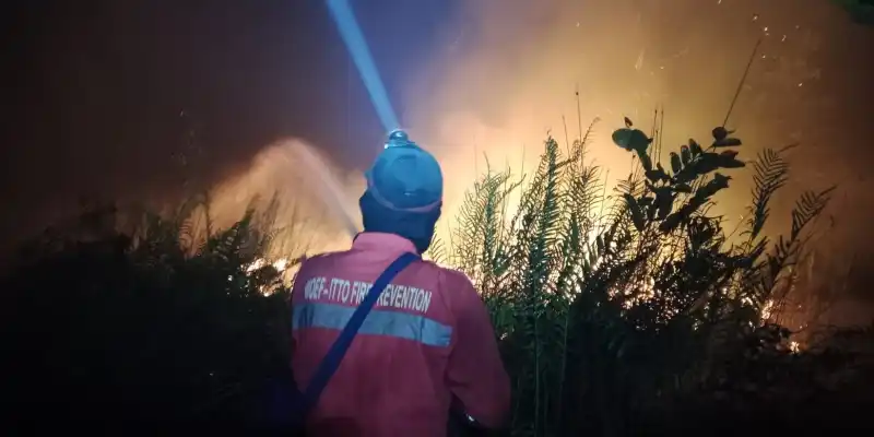 Manggala Agni Tangani Karhutla yang Mendekati Permukiman