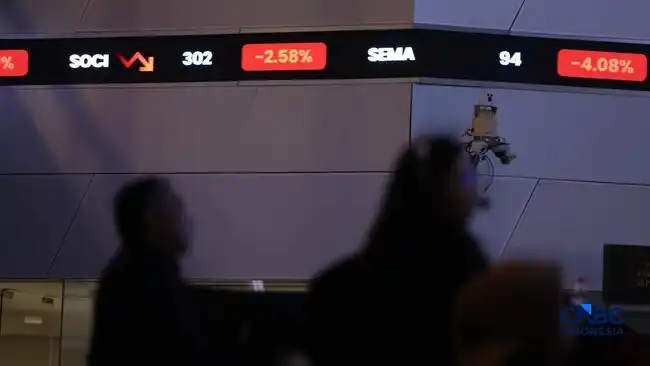 IHSG Berbalik Melemah 1,93% pada Sesi I, Saham Infrastruktur Jadi Beban Utama