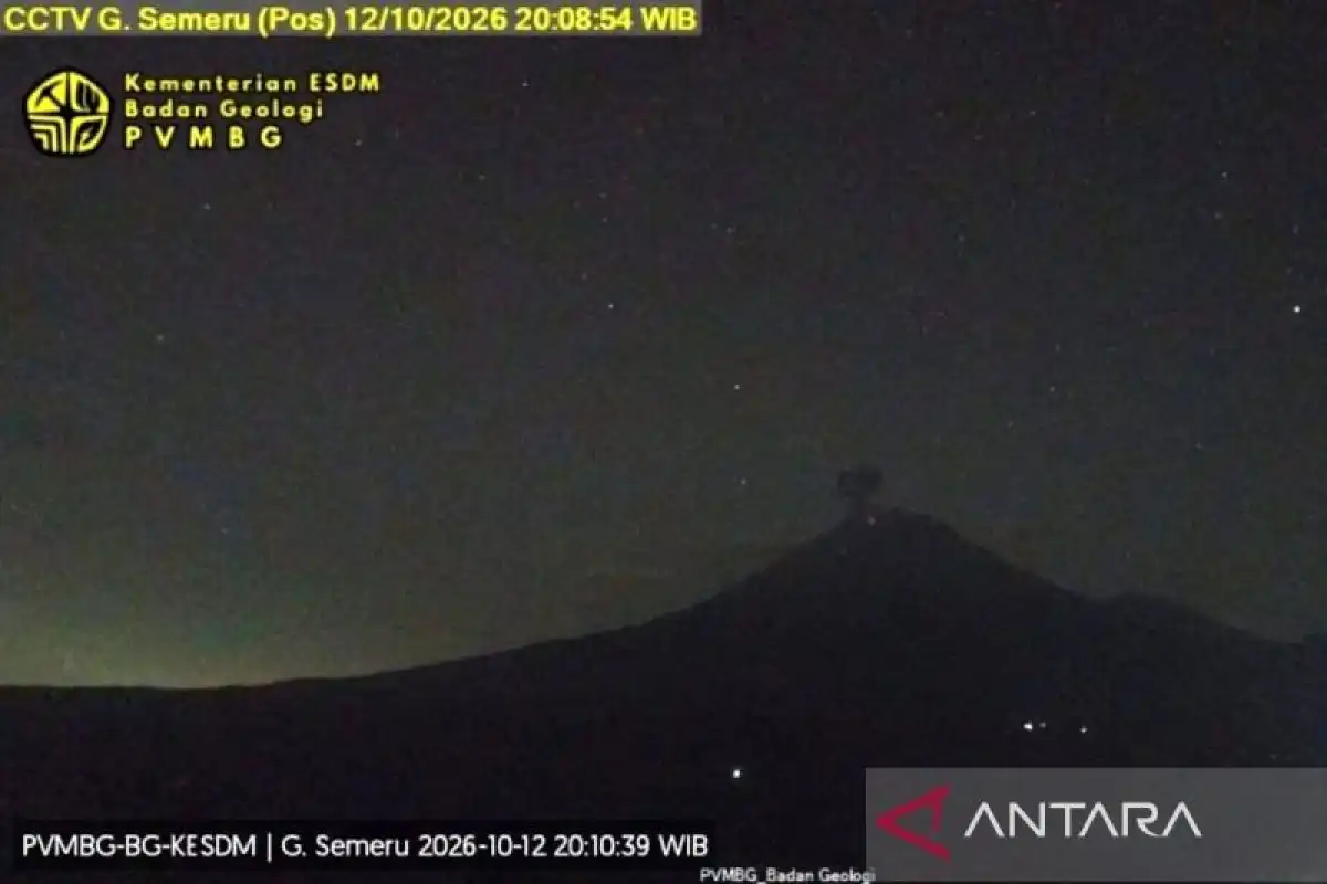 Aktivitas Erupsi Gunung Semeru Berlanjut, Letusan Mencapai 1 Kilometer