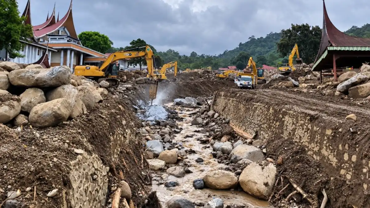 Penanganan Pascagalodo di Solok: EWS Terpasang, Dua Sabo Dam Disiapkan