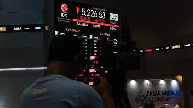 IHSG Dibuka Merosot 4,31%, Tekanan Pasar Berlanjut di Awal Pekan