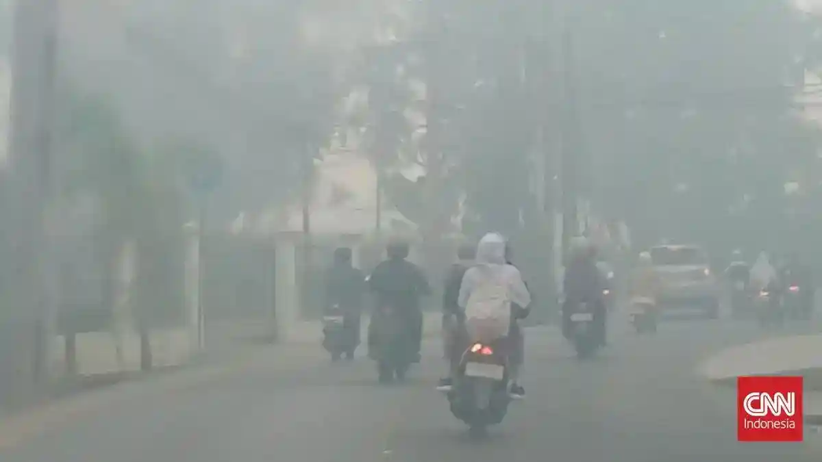 Asap Karhutla Mengganggu Aktivitas dan Kesehatan Warga Palembang