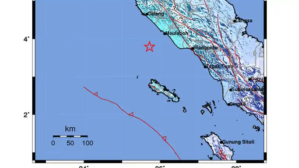 Gempa M5,4 Guncang Meulaboh, BMKG Nyatakan Tidak Berpotensi Tsunami