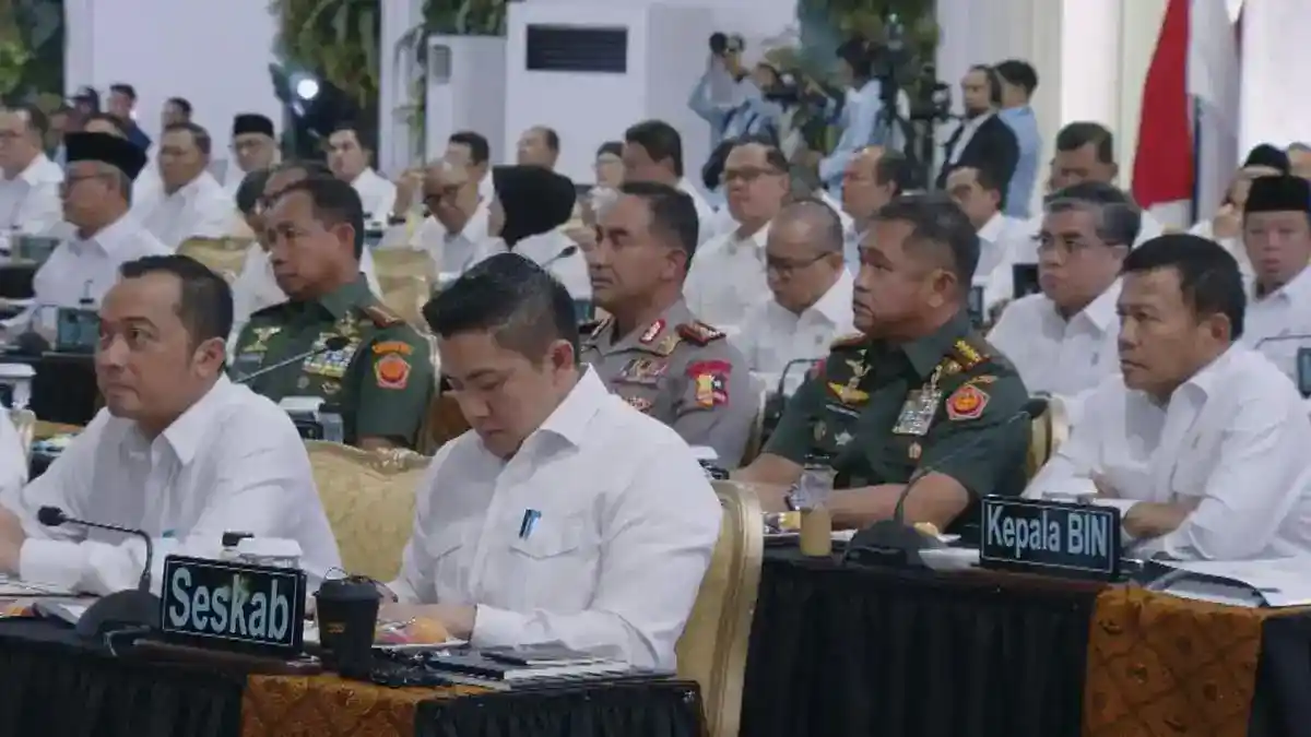 Nusron Wahid Hadiri Sidang Kabinet Dua Tahun Pemerintahan Prabowo-Gibran