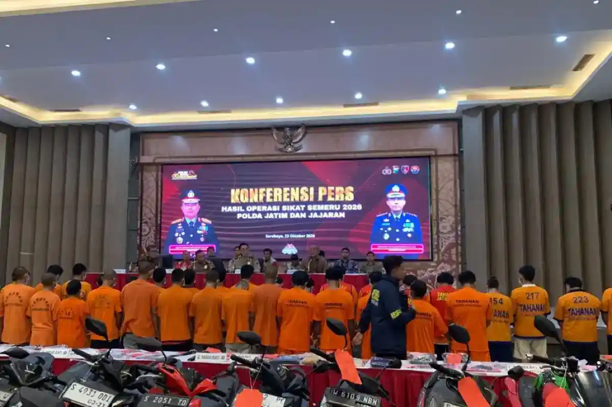 Polda Jawa Timur Ungkap 1.345 Kasus Kejahatan dalam 12 Hari