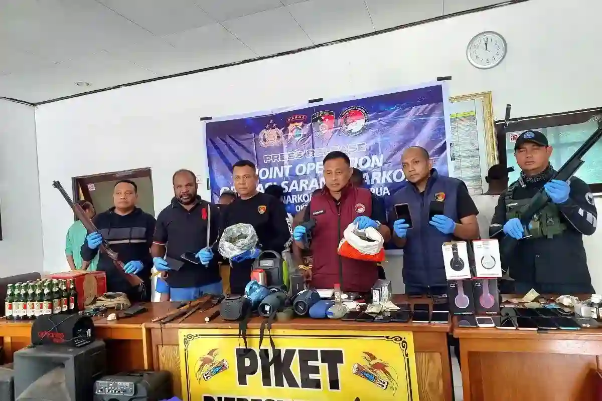 Operasi Gabungan di Kampung Vietnam Sita Ganja dan Senjata