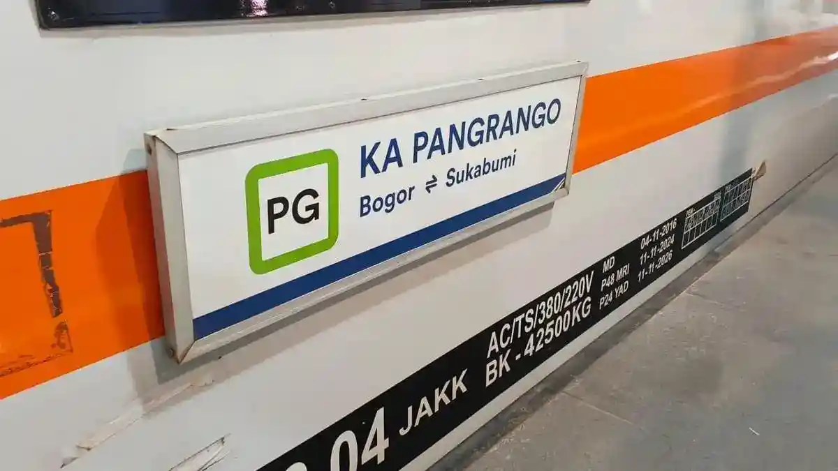 Dua Warga Tertemper KA Pangrango di Lintasan Bogor–Sukabumi