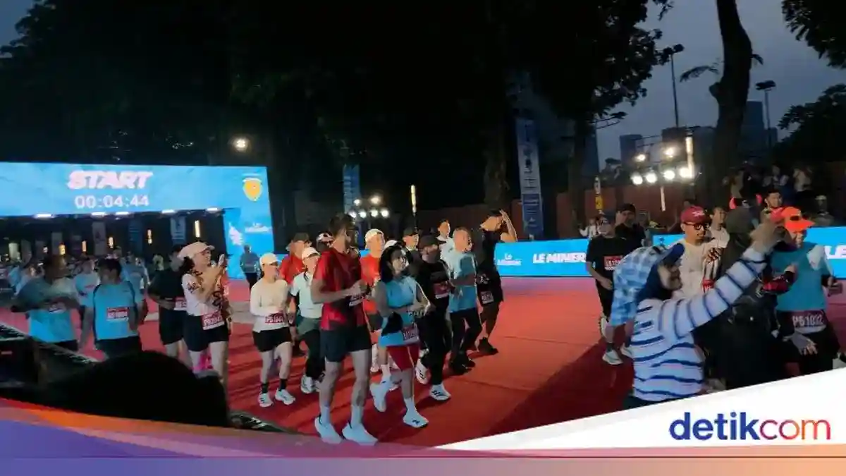 Pramono Anung dan Zulkifli Hasan Berlari di Nomor 10K Jakarta Running Festival