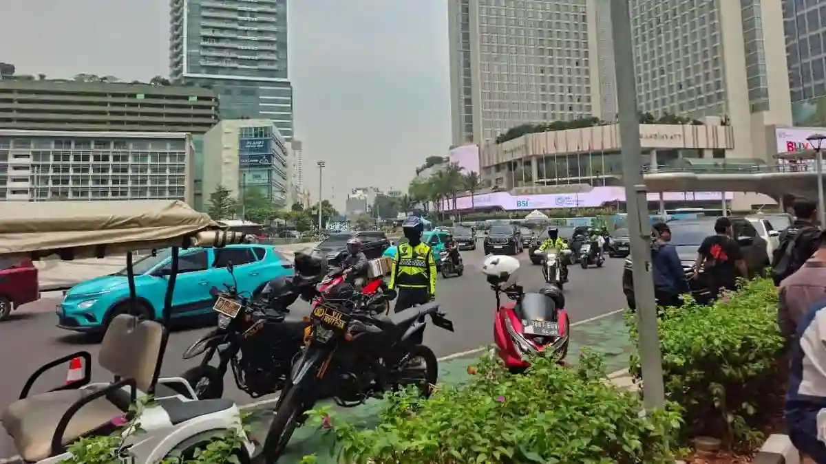 Pengamanan Disiapkan di Bundaran HI Menjelang Aksi 28 Oktober
