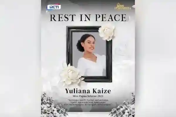 Miss Indonesia Sampaikan Belasungkawa atas Kepergian Yuliana Kaize