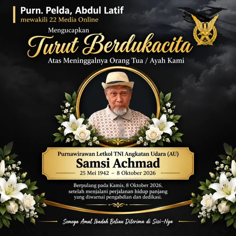 Purnawirawan Letkol TNI AU Samsi Achmad Wafat, Keluarga Tinggalkan Kenangan Mendalam